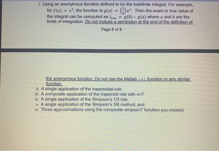 3. (40 Points) Construct an algorithm in a function | Chegg.com
