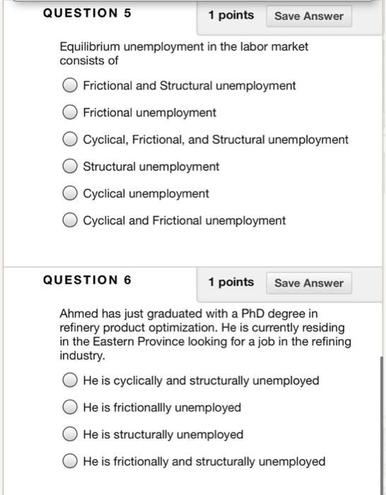 Solved QUESTION 2 1 points Save Answer A country has a | Chegg.com