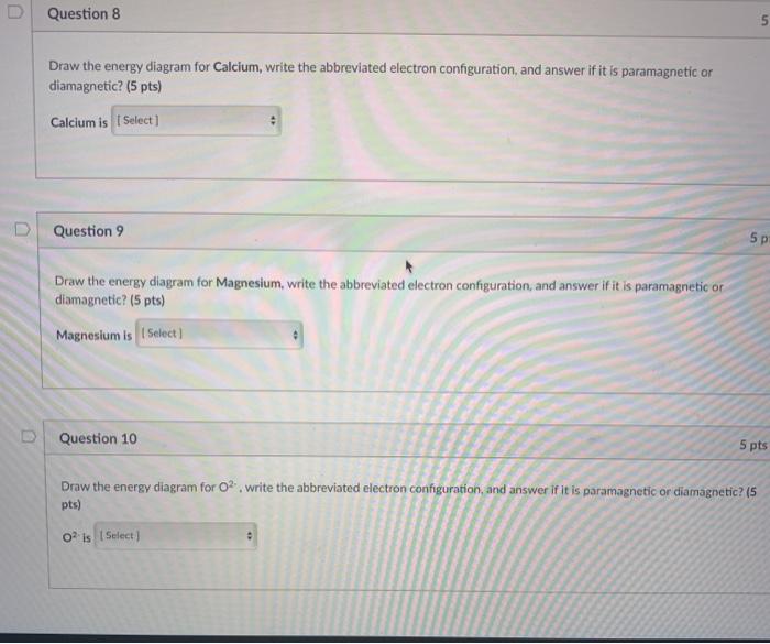 Solved Write the abbreviated electron configuration for each | Chegg.com