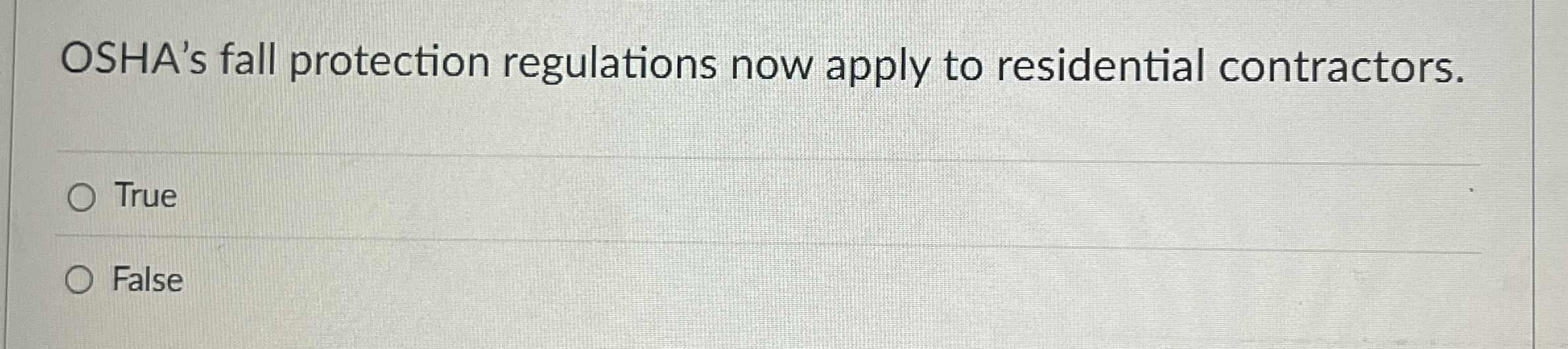 Solved Osha S Fall Protection Regulations Now Apply To Chegg Com