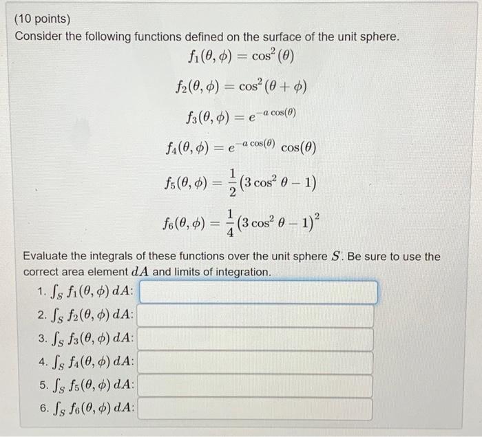 Solved Evaluate the integrals of these functions over the | Chegg.com