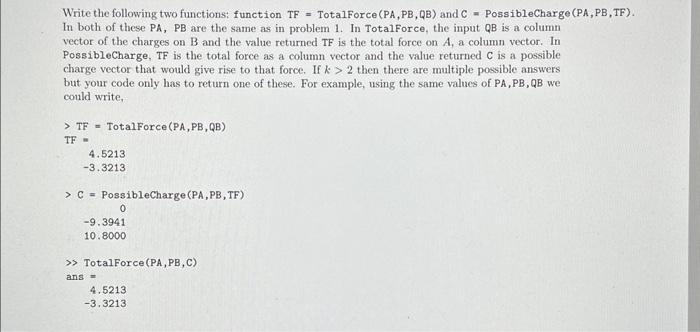 Solved （Please use Matlab）Write a function function F • PA | Chegg.com