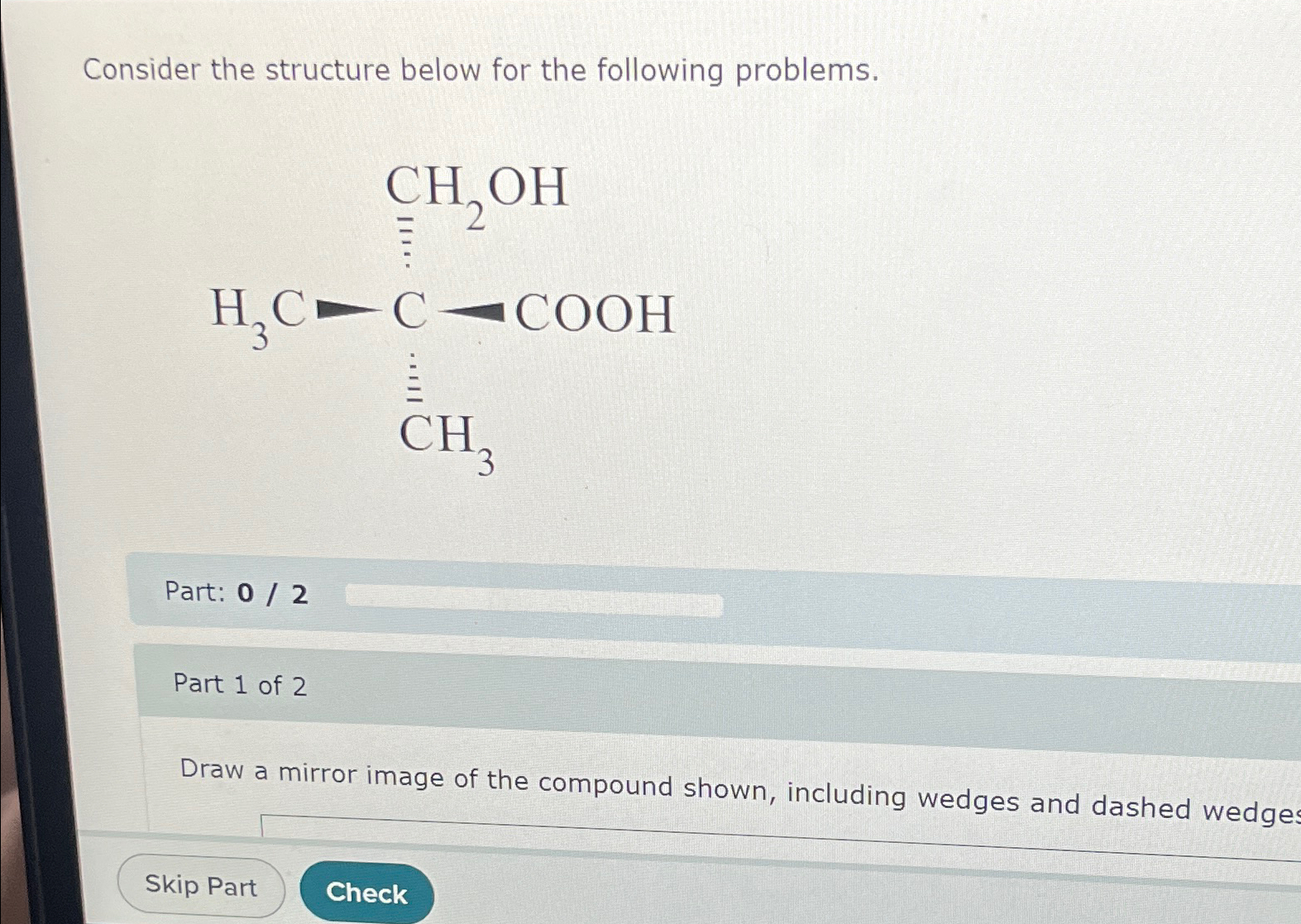 Solved Consider the structure below for the following | Chegg.com