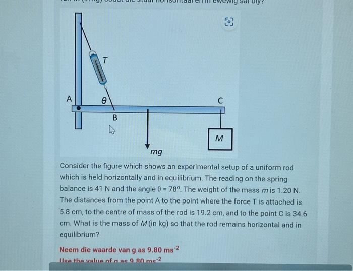 Solved Consider the figure which shows an experimental setup | Chegg.com