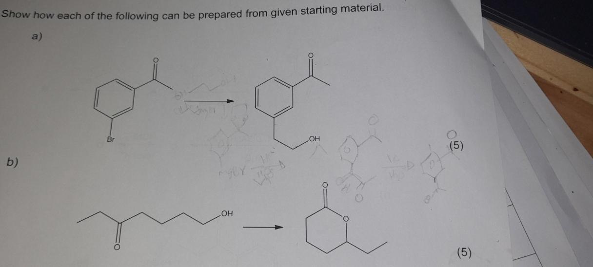 Solved Show How Each Of The Following Can Be Prepared From | Chegg.com