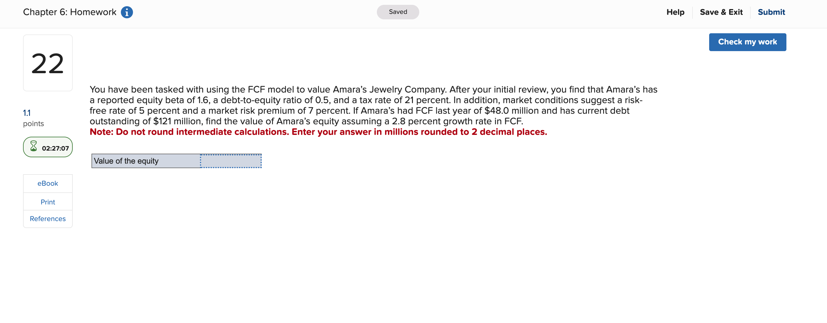 Solved You have been tasked with using the FCF model to | Chegg.com