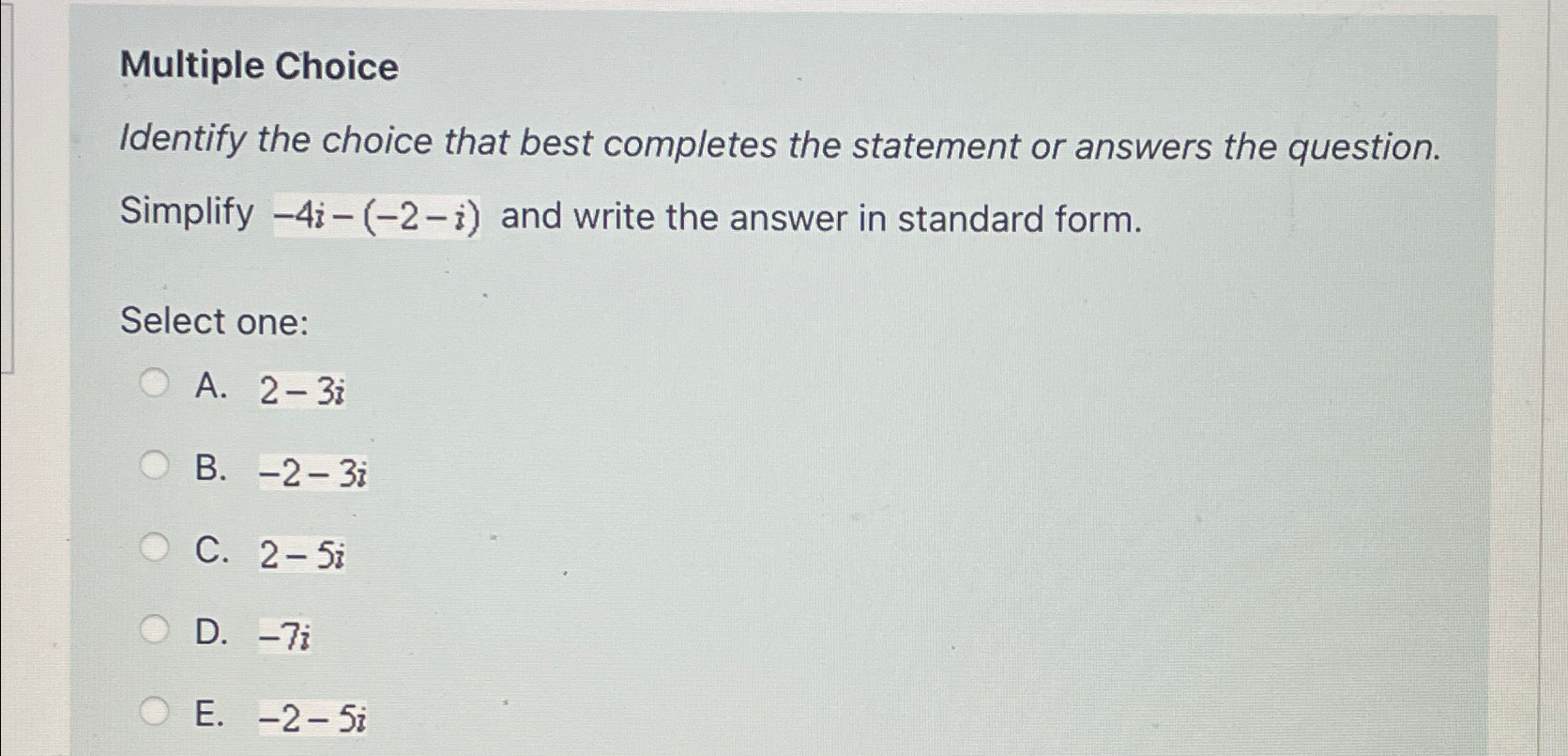 Solved Multiple ChoiceIdentify the choice that best | Chegg.com