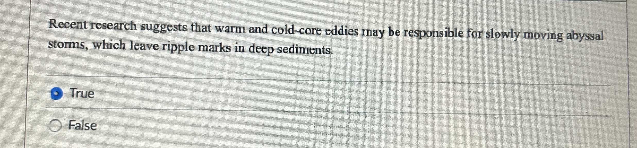 Solved Recent research suggests that warm and cold-core | Chegg.com
