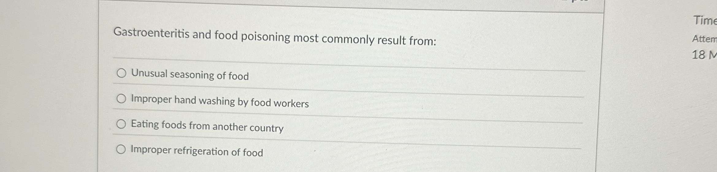 Solved Gastroenteritis and food poisoning most commonly