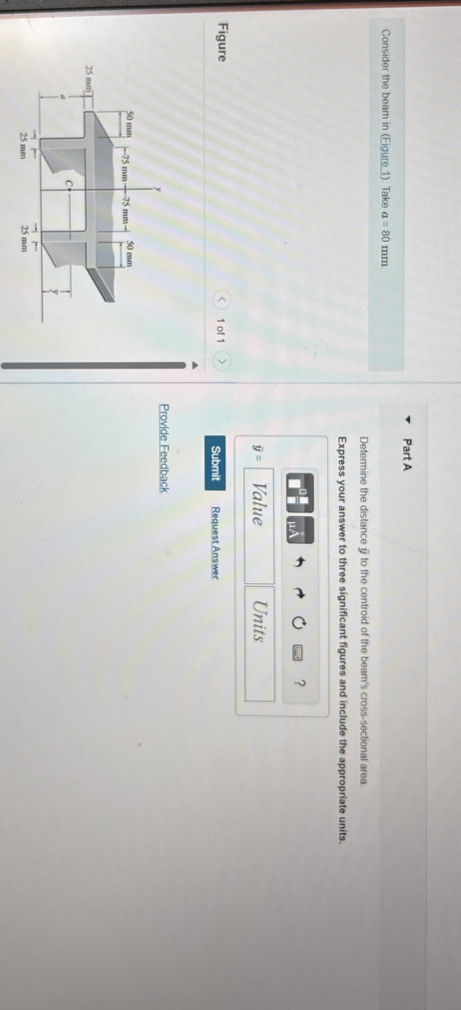 Solved Consider the beam in (Figure 1). ﻿Take a=80mmFigure1 | Chegg.com