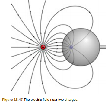 Solved Sketch The Electric Field Lines In The Vicinity Of