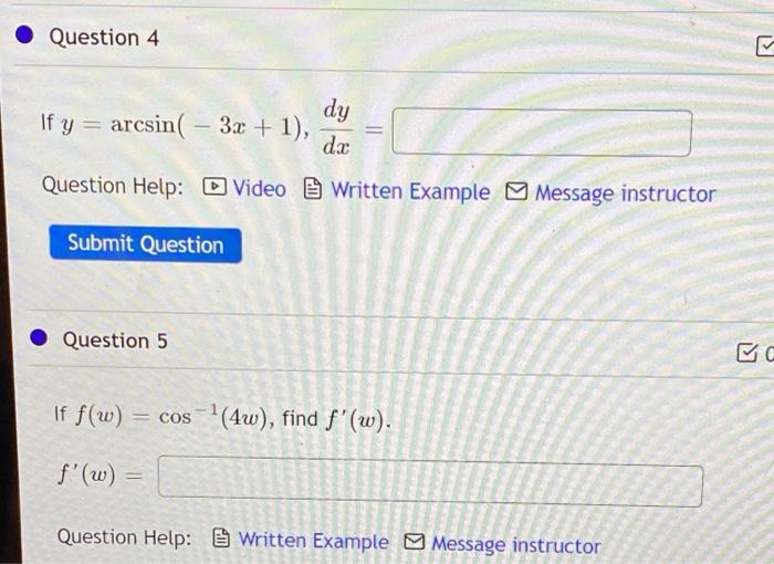 Solved Question 4 dy If y = arcsin arcsin( - 3x + 1), - dx | Chegg.com