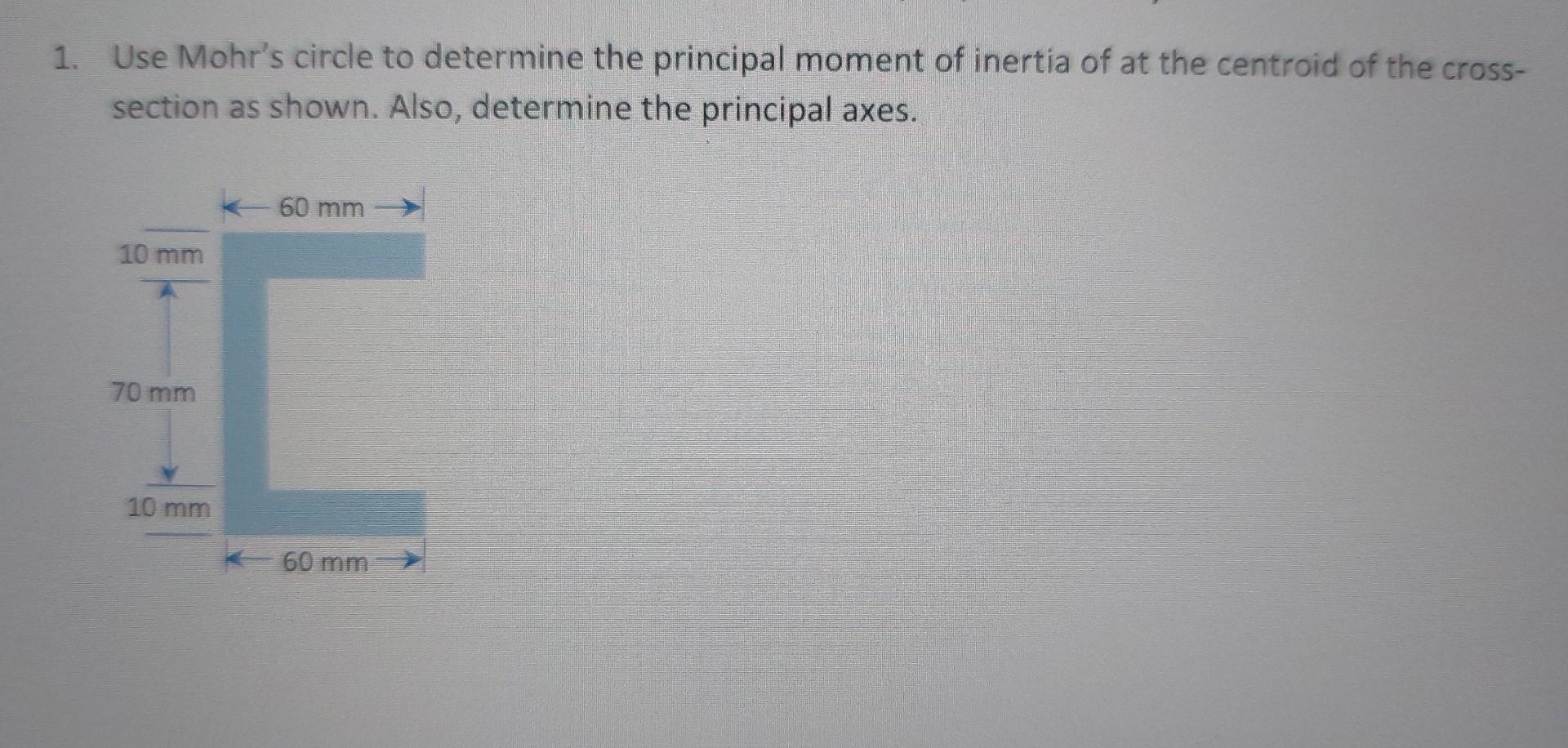 mohr's circle calculator moment of inertia