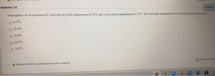 Solved Question 19 5 points Atmospheric air at a pressure of | Chegg.com