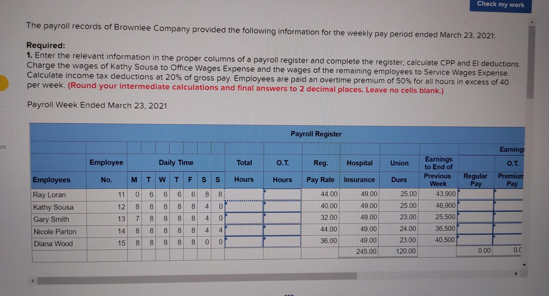 solved-the-payroll-records-of-brownlee-company-provided-the-chegg