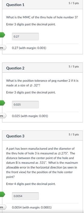 Solved GDT GD&T the answers are there please explain how to | Chegg.com