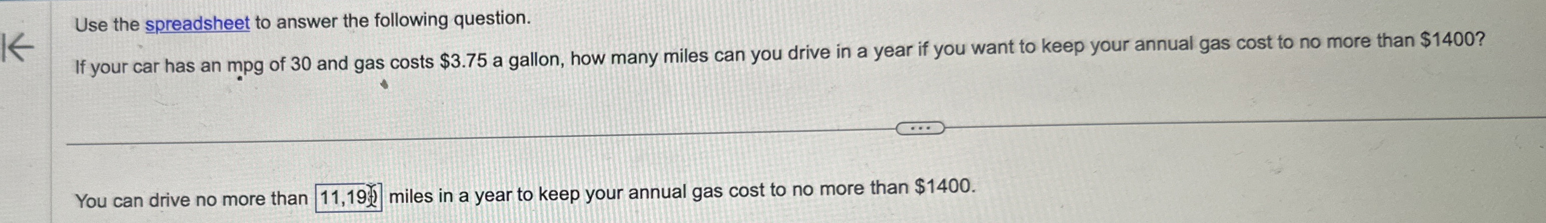 Solved Use the spreadsheet to answer the following | Chegg.com