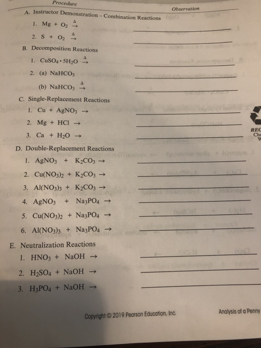 Solved: P. Double-Replacement Reactions 1. Silver Nitrate(... | Chegg.com