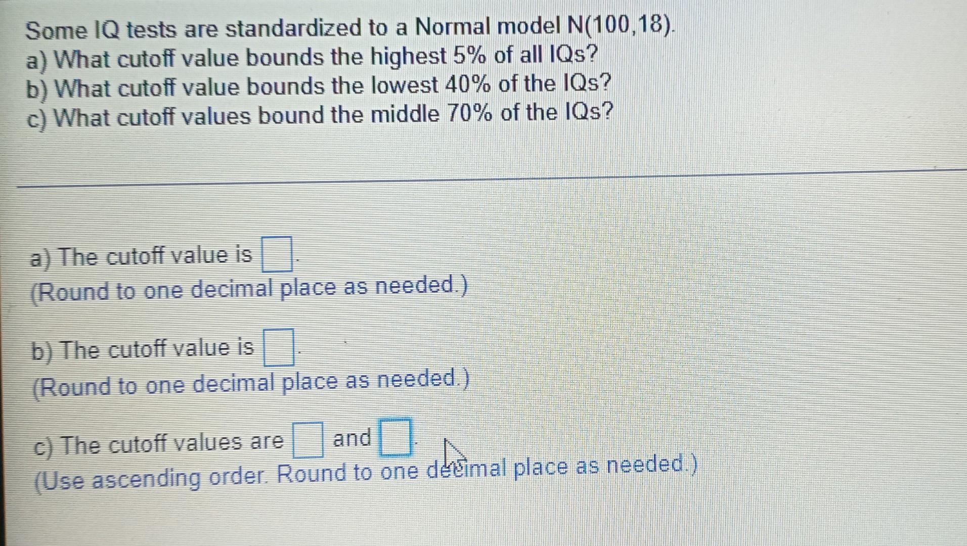 solved-some-iq-tests-are-standardized-to-a-normal-model-chegg