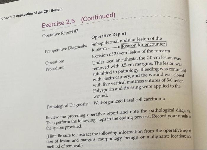 Solved Chapter 2 Application of the CPT System Exercise 2.5 | Chegg.com