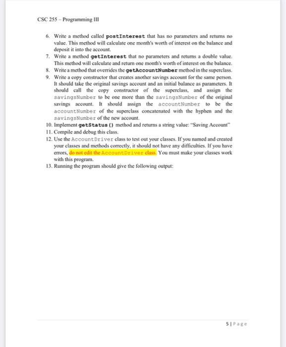 Solved Lab Objectives - Be able to derive a class from an | Chegg.com