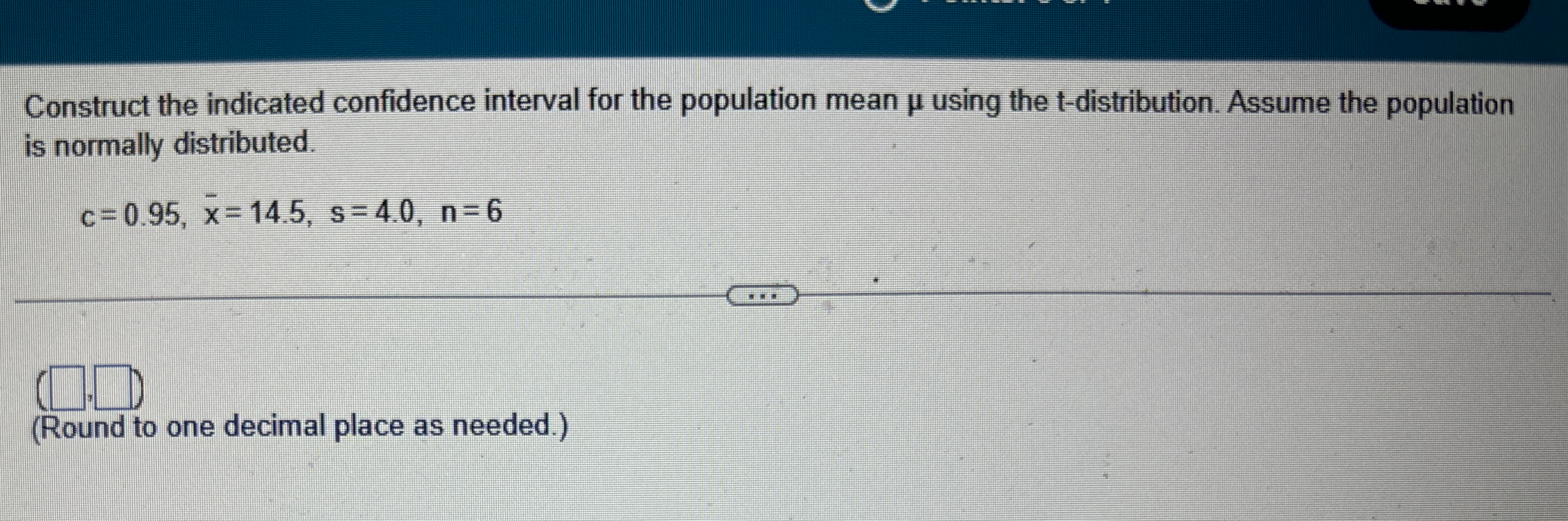Solved Construct the indicated confidence interval for the | Chegg.com
