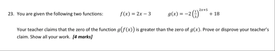 Solved You are given the following two functions: | Chegg.com