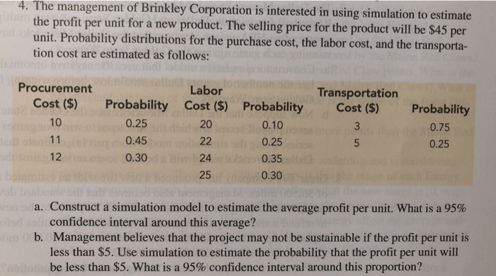 Solved 4. The Management Of Brinkley Corporation Is | Chegg.com