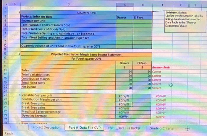 What Formulas Would I Use To Complete On Part B On | Chegg.com