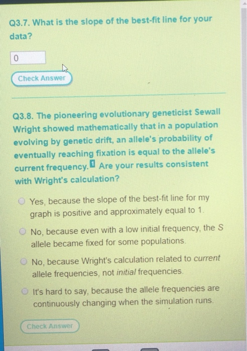 Solved] What does a steeper slope of the best-fit line of genetic