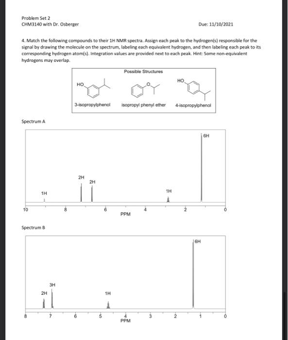 Solved Problem Set Questions 1 Determine The Structure Of A | Chegg.com