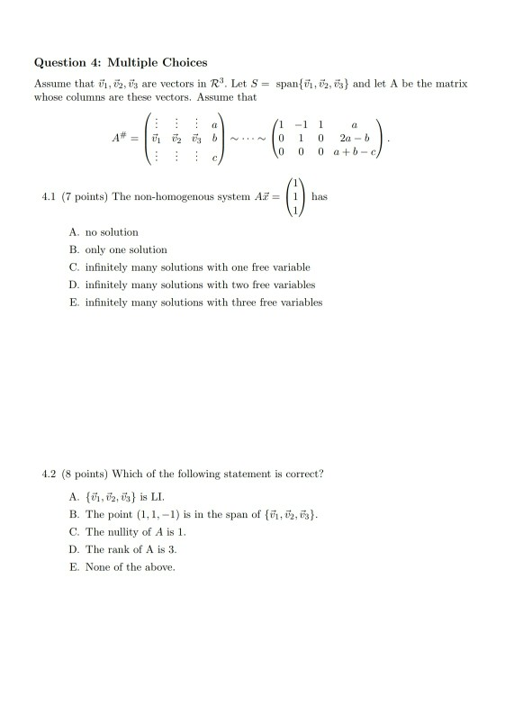 Solved Question 4 Multiple Choices Assume That Us Uzis Chegg Com