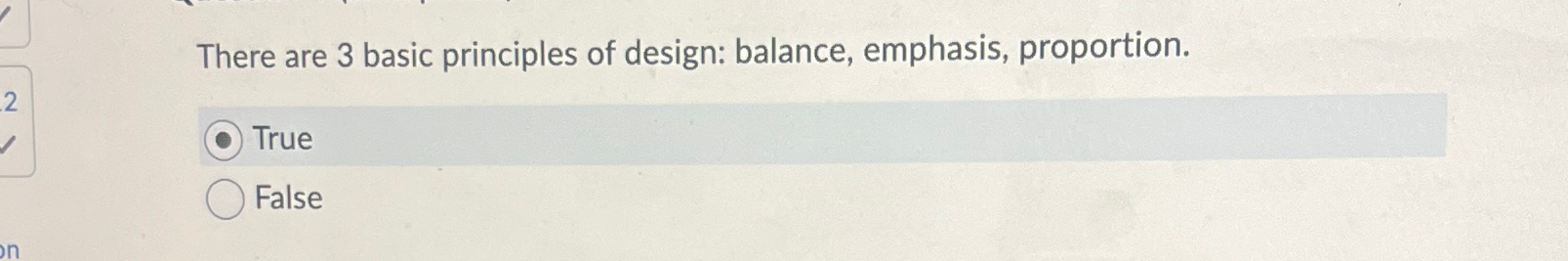 Solved There are 3 ﻿basic principles of design: balance, | Chegg.com
