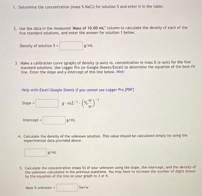 Solved A student performed the experiment as described in | Chegg.com
