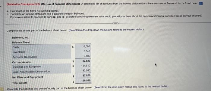 Solved a. How much is the firm's net working capital? b. | Chegg.com