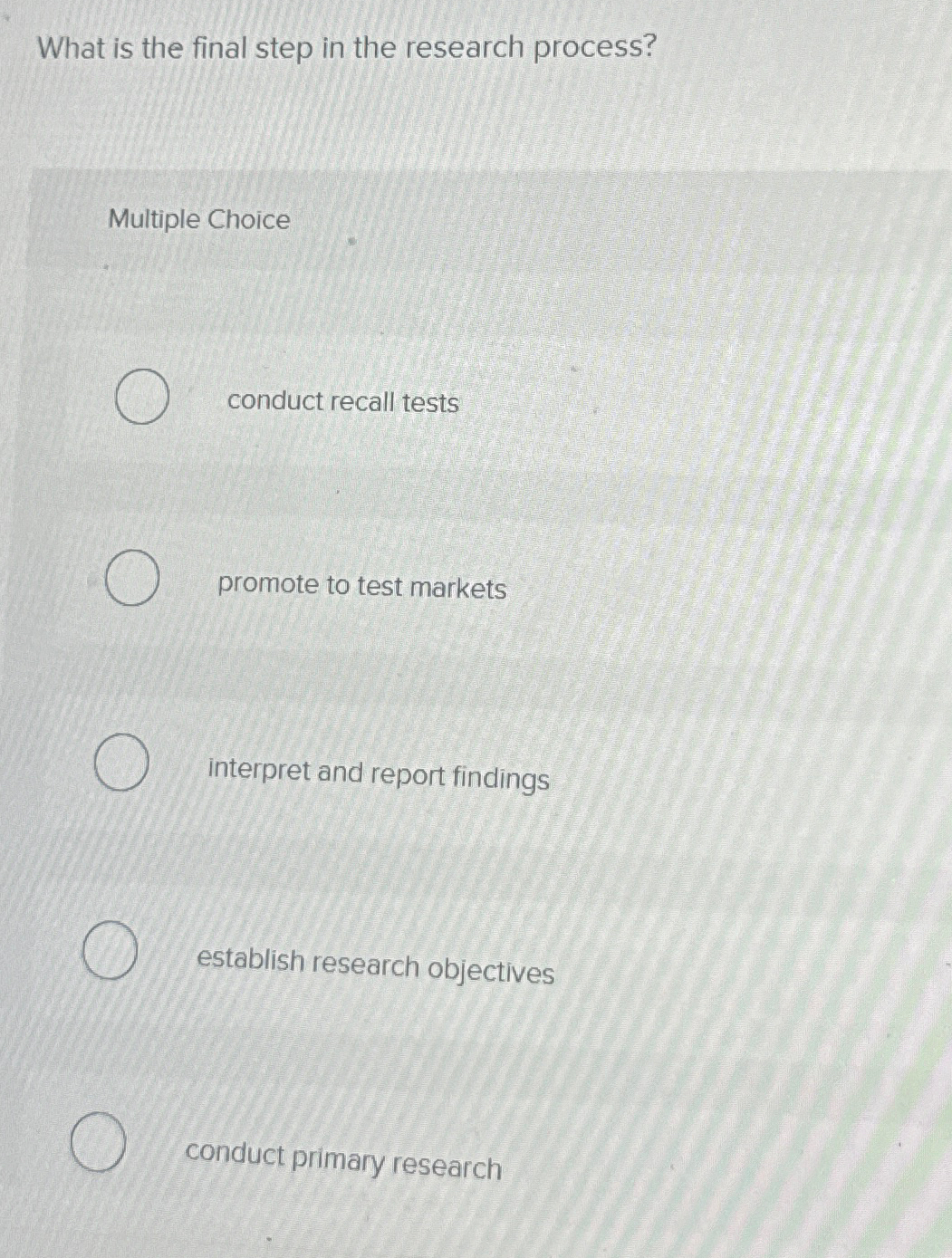 Solved What is the final step in the research | Chegg.com