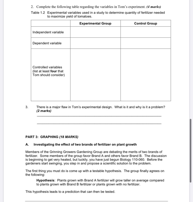 scientific method writing assignment