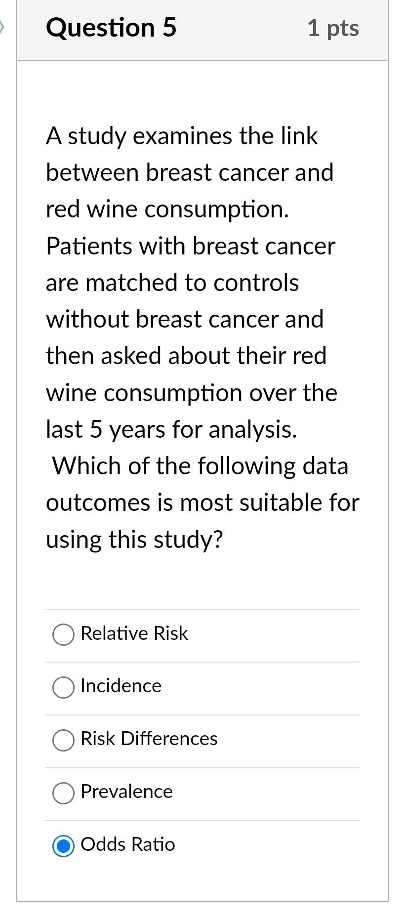 Solved A research study is performed to examine the | Chegg.com