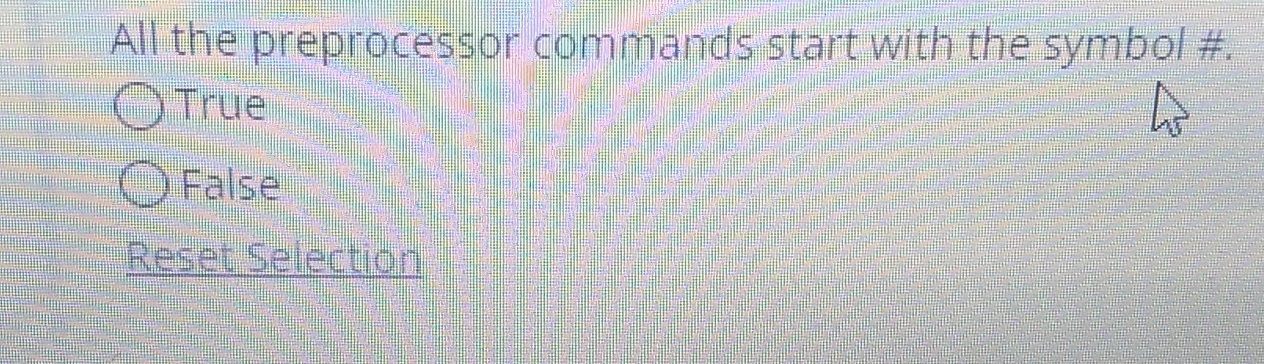 Solved All the preprocessor commands start with the symbol | Chegg.com