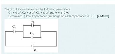 Solved The circuit shown below has the following parameters: | Chegg.com