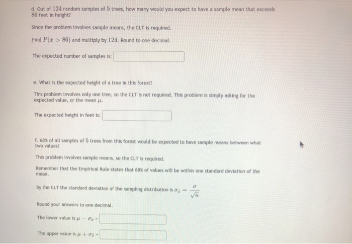 Solved Suppose that heights of trees in a forest follow a | Chegg.com