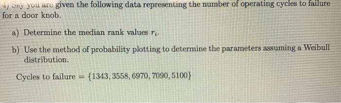 Solved 2) Day you are given the following data representing | Chegg.com