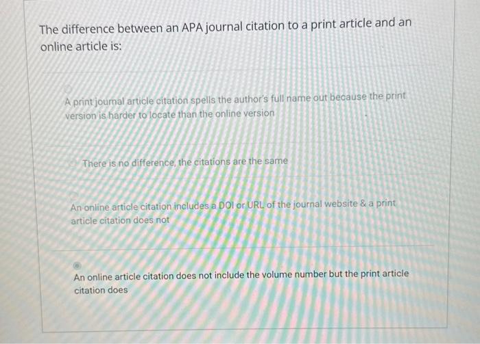 Apa online online article