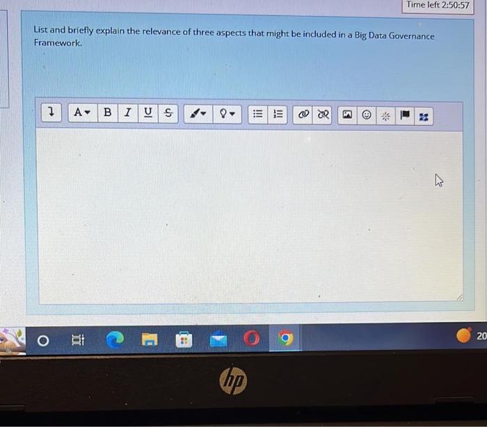 Solved List and briefly explain the relevance of three | Chegg.com