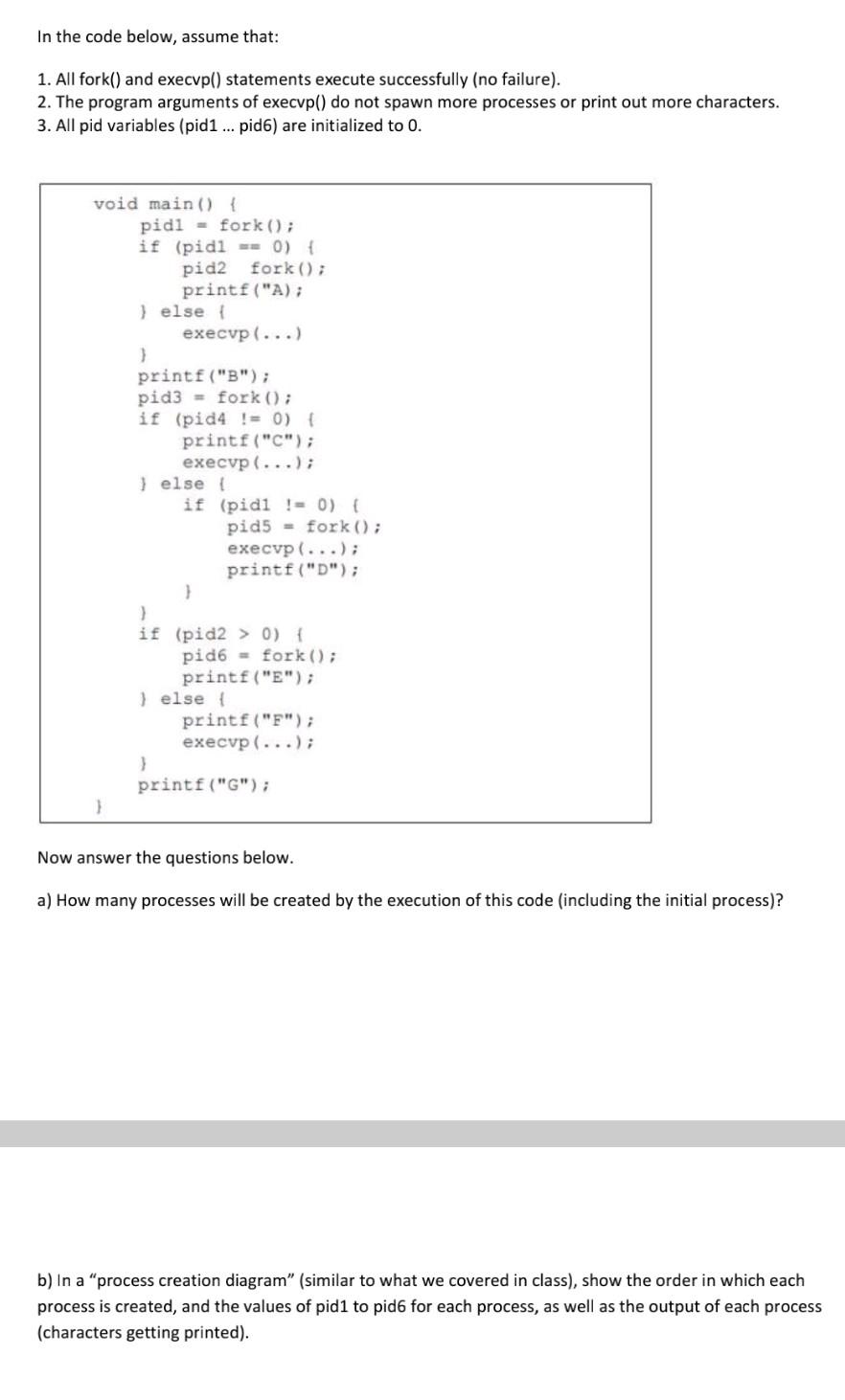 Solved i need the diagram for question B I know the process | Chegg.com
