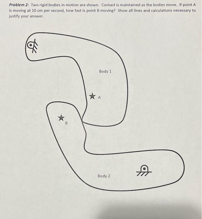 Problem 2: Two Rigid Bodies In Motion Are Shown. | Chegg.com