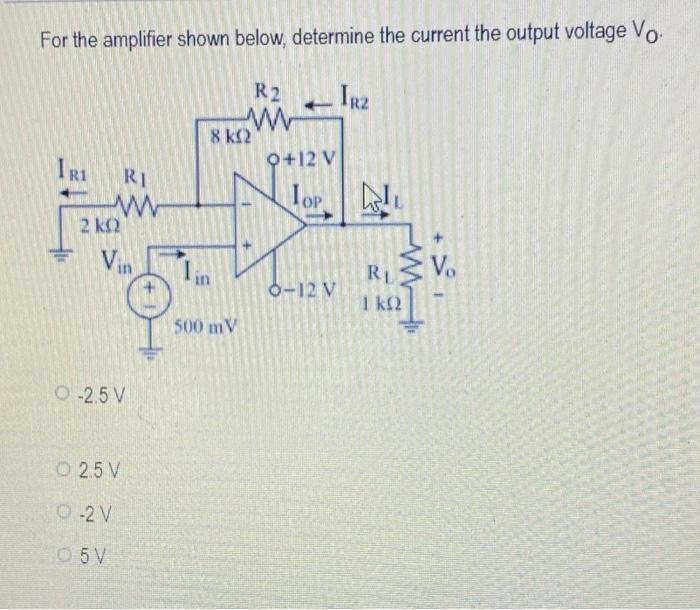 Solved Question 1 For The Instrumentation Amplifier Shown | Chegg.com