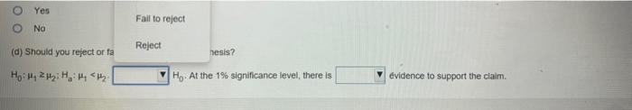 Solved For The Given Data, (a) Find The Test Statistic, (b) | Chegg.com