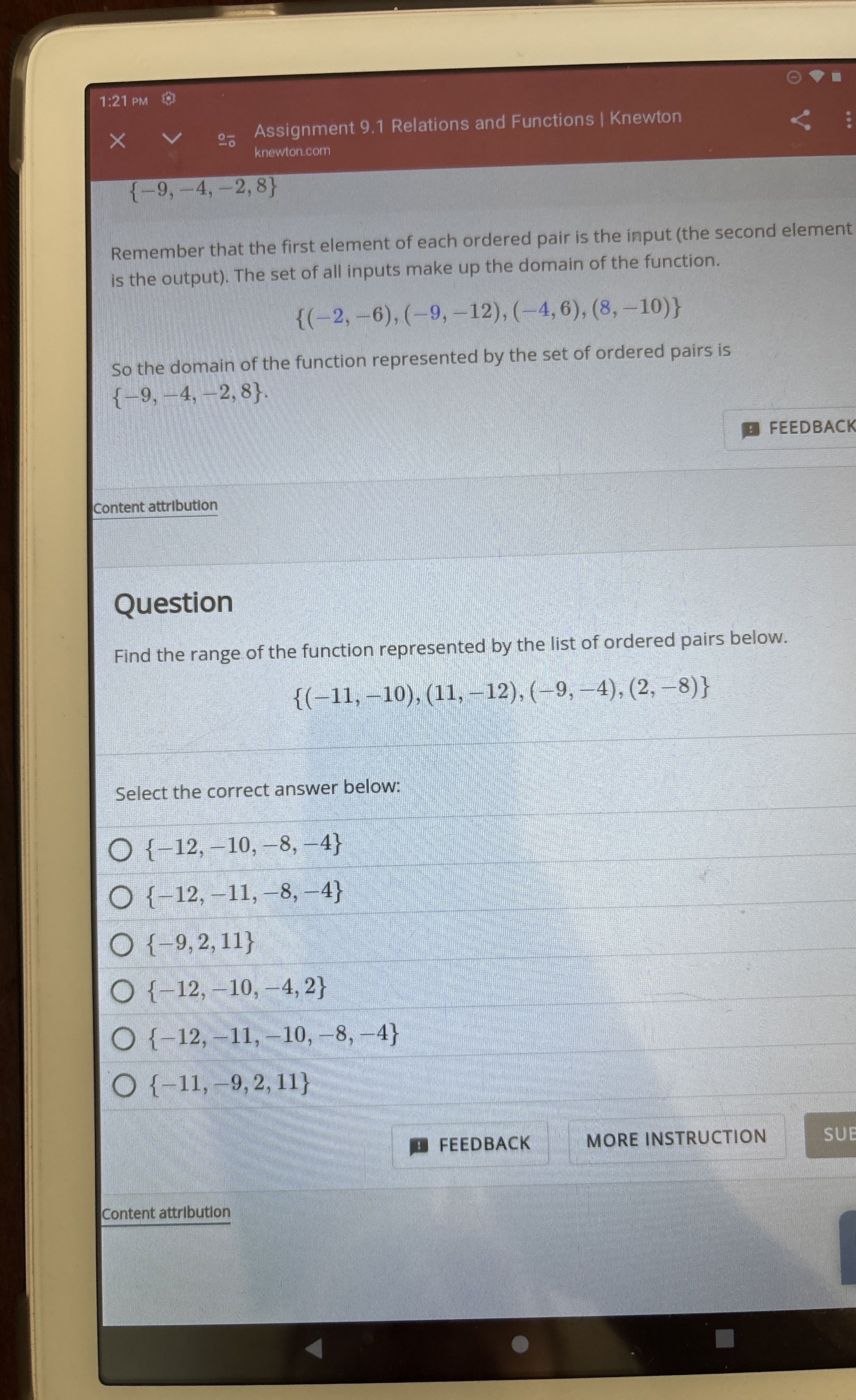 Solved Find the range of the function represented by the | Chegg.com