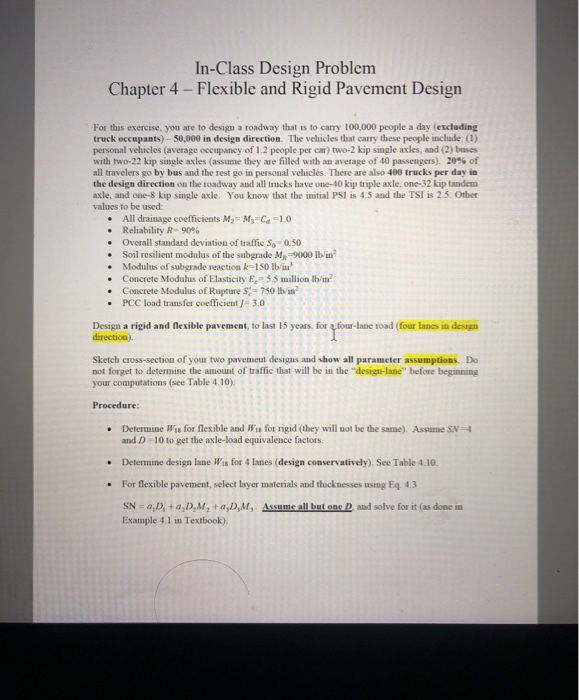 In-Class Design Problem Chapter 4 - Flexible and | Chegg.com